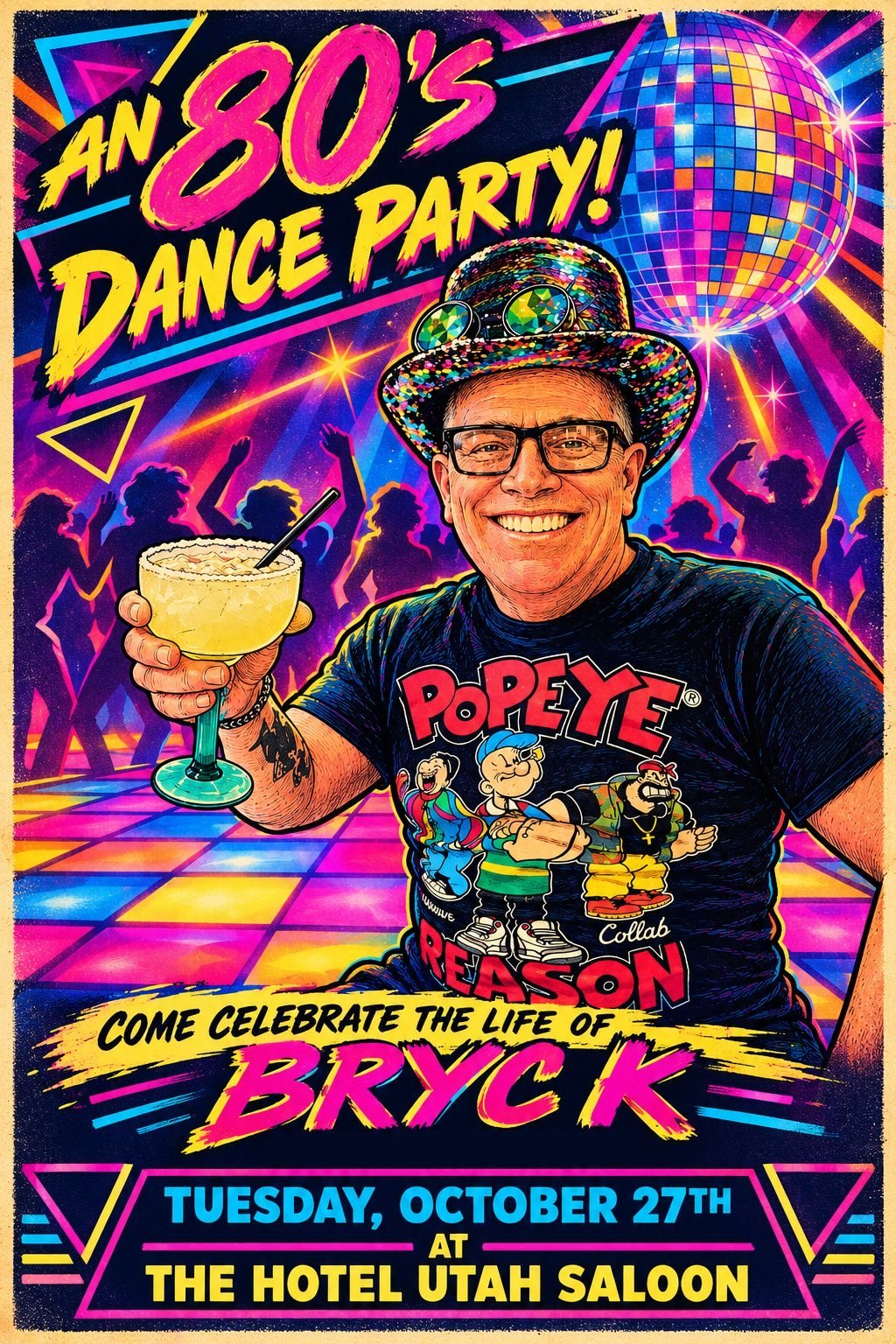Poster: BRYCK Memorial ‘80s Dance Party