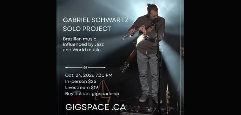 Poster: Gabriel Schwartz Solo Project, GigSpace, Oct 24