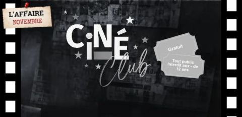 Affiche : Ciné-club à la médiathèque, Villeneuve d'Ascq/Médiathèque Till L'espiègle, 14 nov.