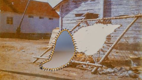 Poster: Catherine Blackburn + Jeneen Frei Njootli: Traces, The Polygon Gallery, Sep 25