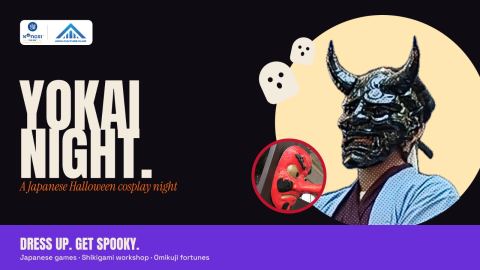 Poster: Yokai Night — A Japanese Halloween Cosplay Night, Kongsi Tea Bar - Authentic Thai Bubble Tea | Jayanagar, Oct 31