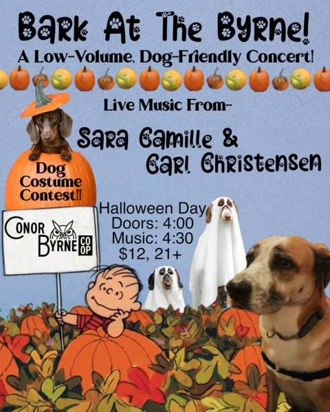 Poster: Bark at the Byrne Halloween Edition with Carl Christensen + Sara Camille