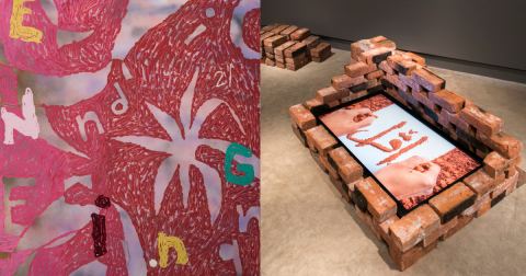 Poster: Farheen Haq and Russna Kaur: In the Folds of Memory, Surrey Art Gallery, Oct 3