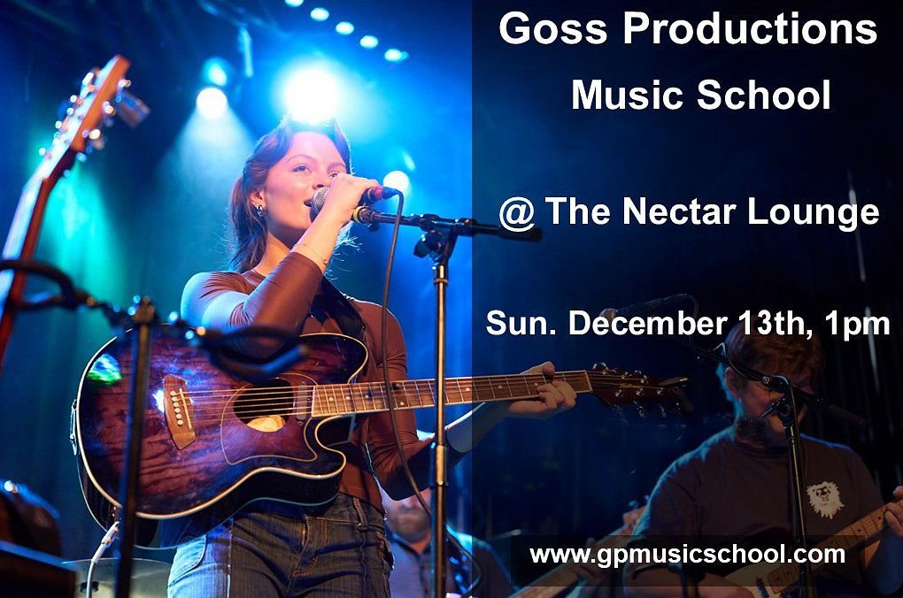 Poster: Goss Productions Music School Showcase