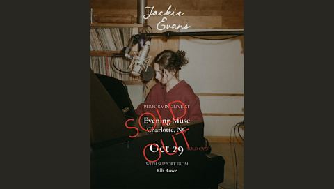 Poster: Jackie Evans with Elli Rowe, The Evening Muse, Oct 29