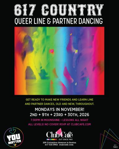 Poster: Queer Line & Partner Dancing, Moonshine Room, Nov 2