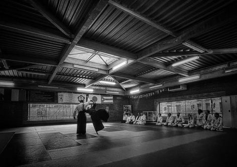 Affiche : Cours d'Aikido adultes/ados, les mardis de 19 à 21h, salle Bernard Jeu à Roubaix, Salle Bernard Jeu (Dojo), 9 sept.