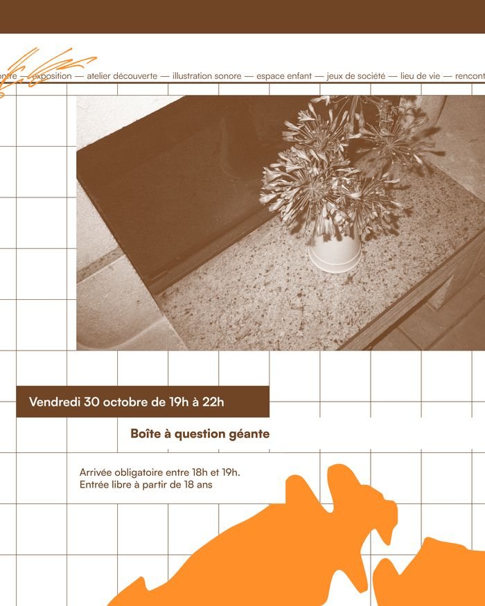 Affiche : Boîte à question géante