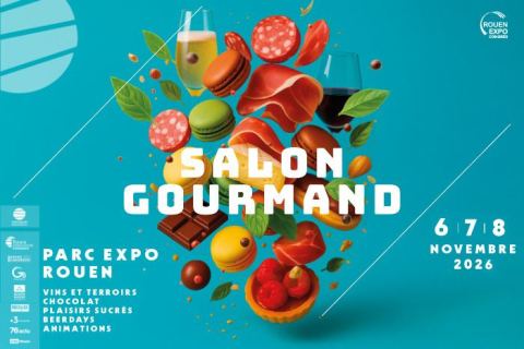 Affiche : Salon Gourmand, Parc des expositions de Rouen, 6 nov.