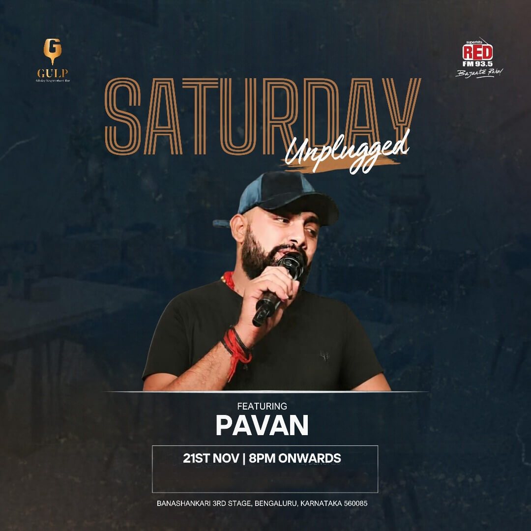 Poster: Unplugged Saturday Ft Pavan