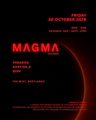 Poster: MAGMA: Halloween edition, The Mall Westlands, Oct 30