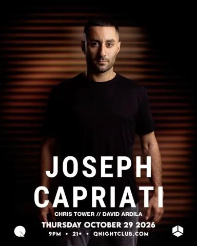 Poster: Joseph Capriati, Q Nightclub, Oct 29