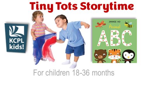 Poster: Tiny Tots Storytime, Kanawha County Public Library (Main Library), Oct 28