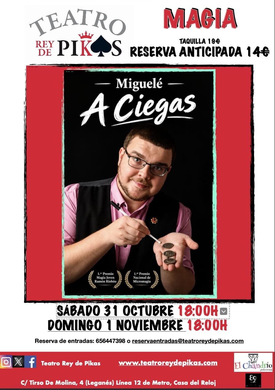 Cartel: MIGUELÉ. A Ciegas