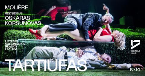 Poster: Molière TARTIUFAS, rež. Oskaras KORŠUNOVAS, Lietuvos nacionalinis dramos teatras, Oct 30