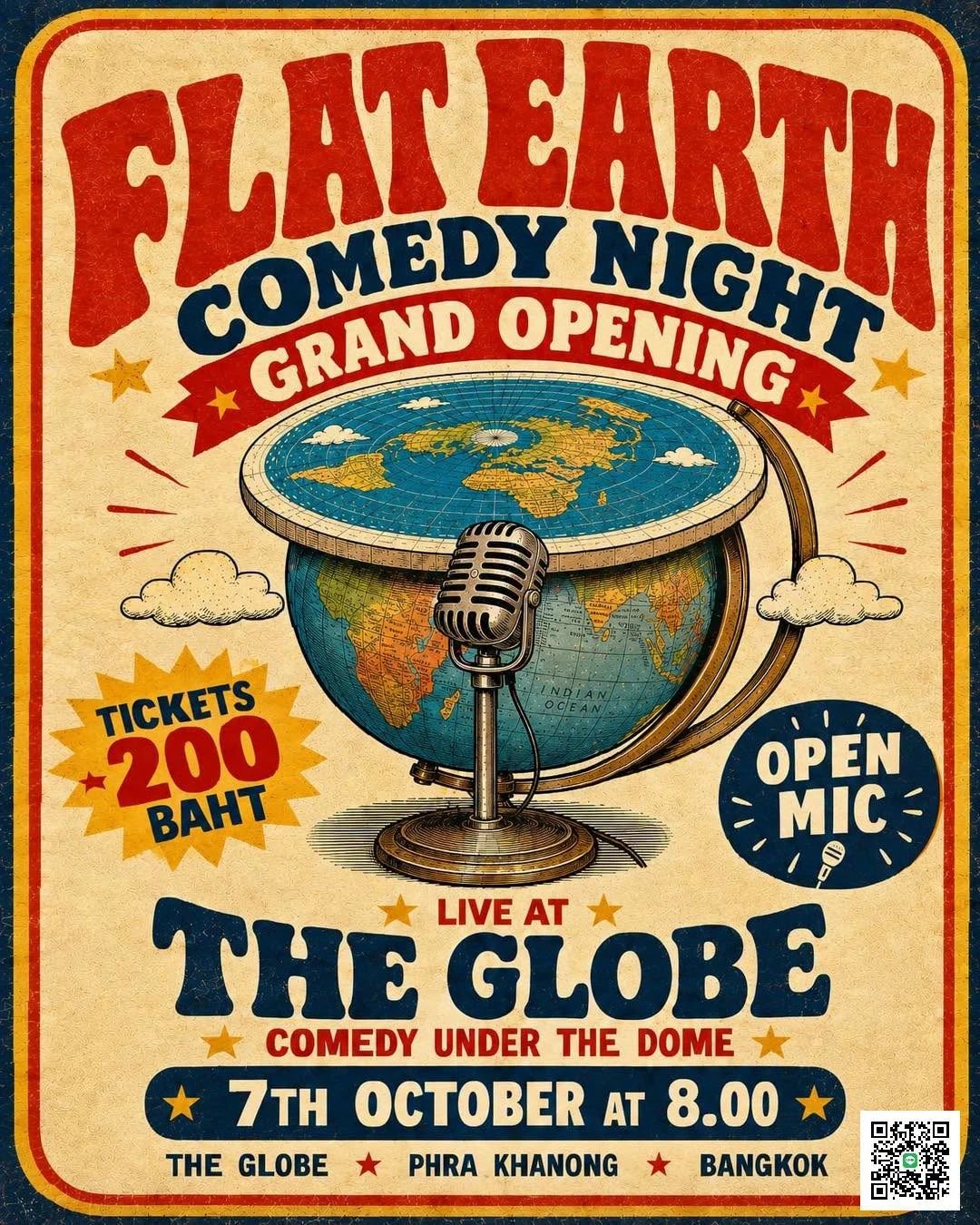 Poster: Flat Earth Comedy Night