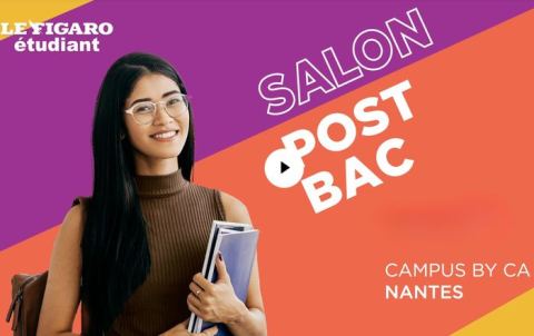 Poster: Salon Post Bac du Figaro étudiant à Nantes, Campus by CA, Nov 14