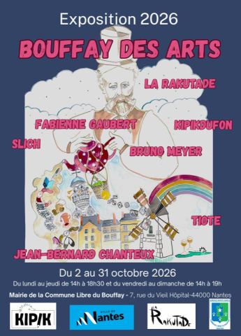 Affiche : Exposition Le Bouffay des arts, Commune libre du Bouffay, 2 oct.