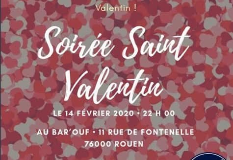 Affiche : Soirée Saint Valentin