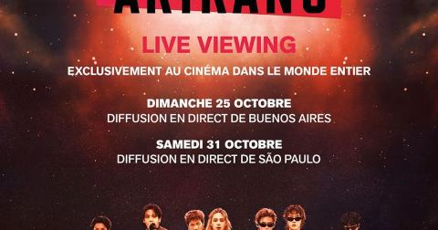 Affiche : BTS World Tour 'ARIRANG' : Live viewing, Cinéma Vox, 31 oct.