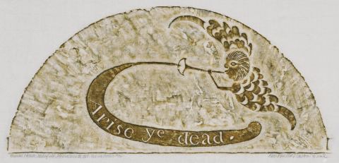 Poster: Here Lyeth: Grave Rubbings by Ann Parker and Avon Neal, Amon Carter Museum of American Art, Oct 8