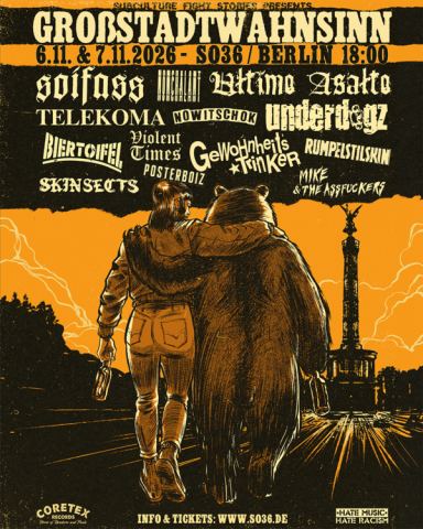 Poster: GROSSSTADTWAHNSINN 2026 | TAG 1, SO36, Nov 6