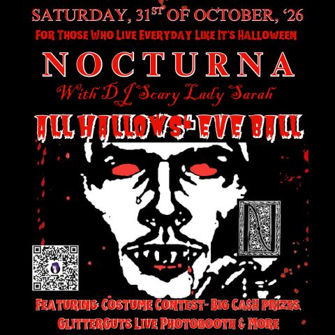 Poster: Nocturna: All Hallows’ Eve Ball, Metro, Oct 31