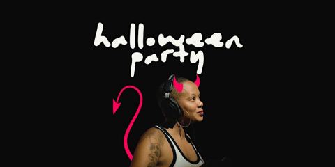 Poster: HALLOWEEN DANCE PARTY WITH DJ LU, Soeur Claudette Cocktails, Oct 31