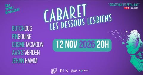 Poster: Cabaret Les Dessous Lesbiens #10, Les Trois Baudets, Nov 12
