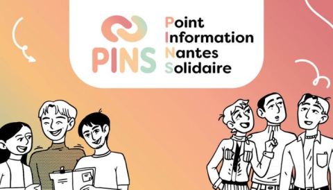 Poster: Point Information Nantes Solidaire, Médiathèque Luce Courville, Nov 5