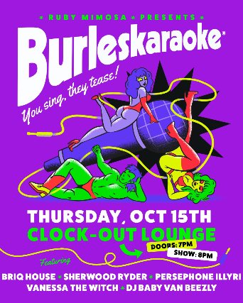 Poster: Ruby Mimosa Presents: BurlesKaraoke
