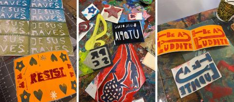 Poster: Drop-in DIY Sticker Making, SPACE at PRSC, Nov 1