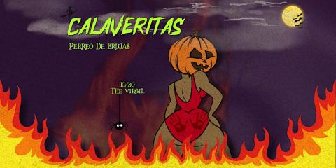 Poster: CALAVERITAS: PERREO DE BRUJAS, The Virgil, Oct 30