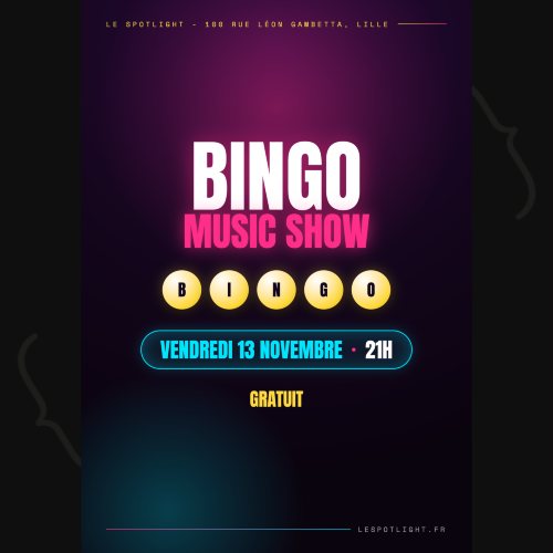 Affiche : Bingo Music Show