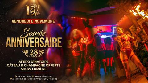 Affiche : ÉVÉNEMENT EXCLUSIF · ANNIVERSAIRE DU VAHINÉ 🖤, Le Vahiné Club, 6 nov.