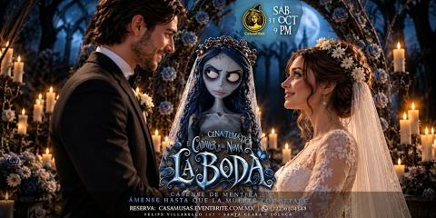 Cartel: El Cadáver de la Novia: La Boda, Casa Musas, 31 oct