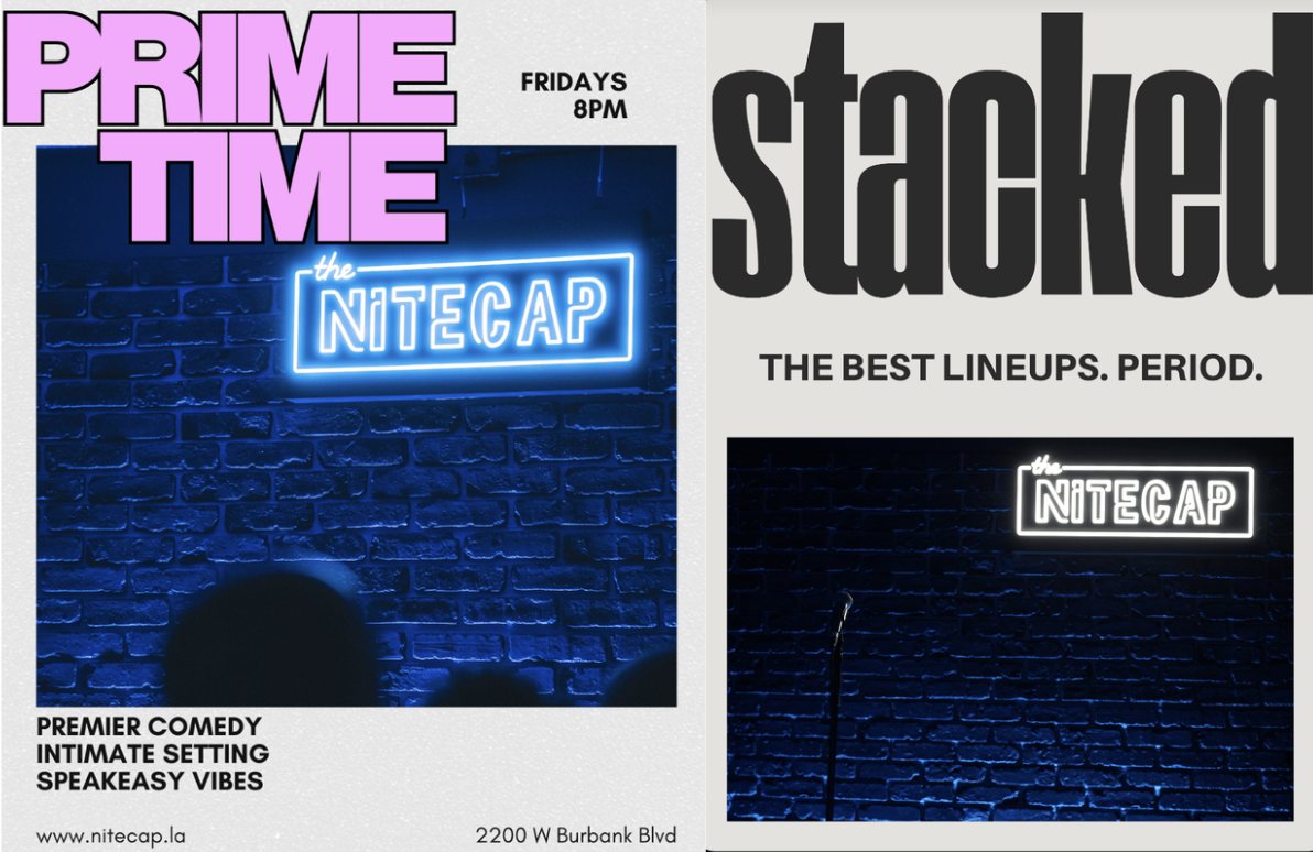 Poster: Nitecap – Comedy Every Weekend!