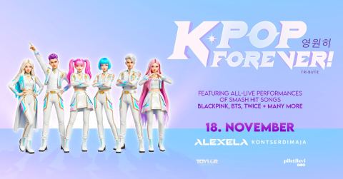 Plakat: K-POP Forever!, Alexela Kontserdimaja, 18. nov
