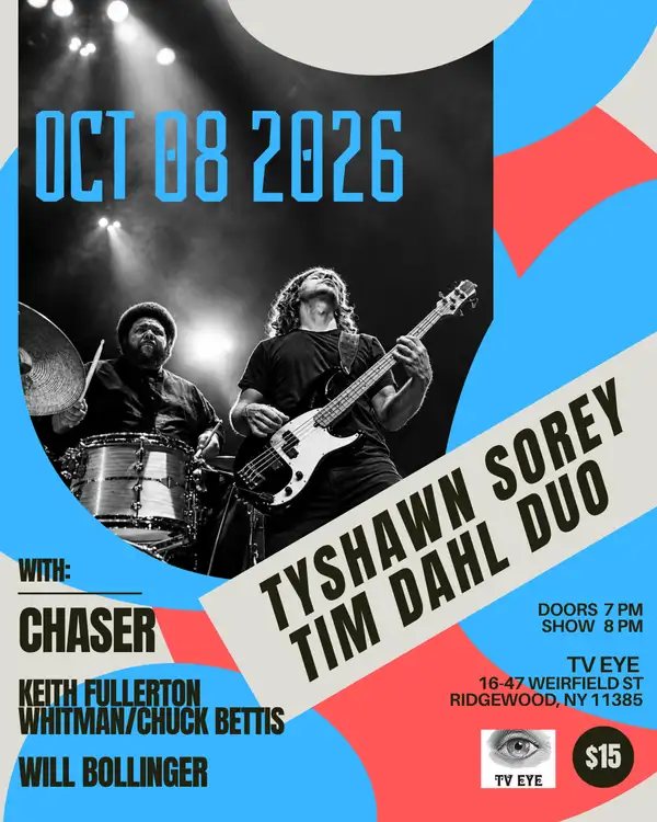 Poster: Tyshawn Sorey, Tim Dahl, Chaser, Keith Fullerton Whitman, Ch