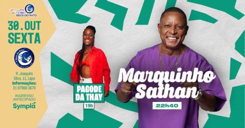 Cartaz: Marquinho Sathan, Beco do Rato, 30 de out.