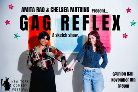 Poster: Gag Reflex: a sketch show, Union Hall, Nov 8
