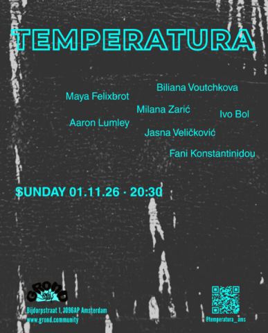 Affiche: TEMPERATURA, Grond, 1 nov