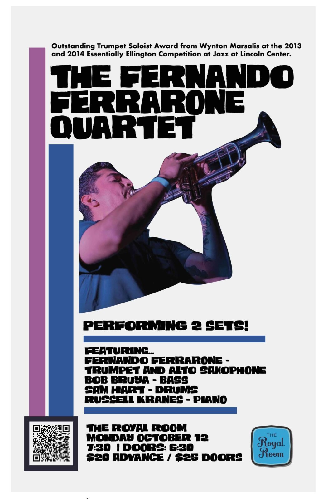 Poster: Fernando Ferrarone Quartet – Album Release