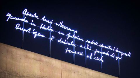 Locandina: Alberto Garutti. Temporali, MAXXI – Museo nazionale delle arti del XXI secolo, 7 ott