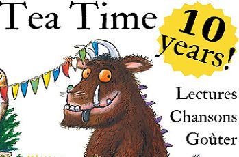 Poster: Tea Time, un salon de thé pour les enfants à la médiathèque, Médiathèque de Fives, Nov 10