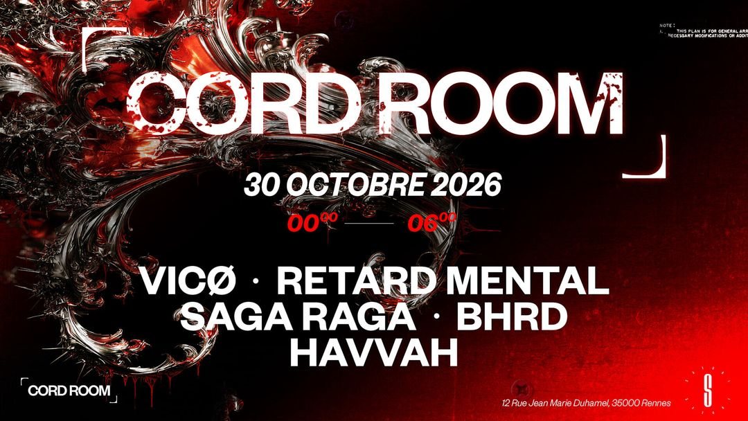 Affiche : CORD ROOM - HALLOWEEN 🎃
