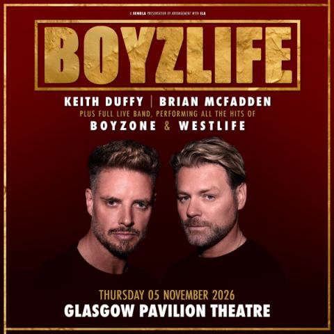 Poster: Boyzlife - Featuring Keith Duffy & Brian McFadden + Support, Pavilion Theatre, Nov 5