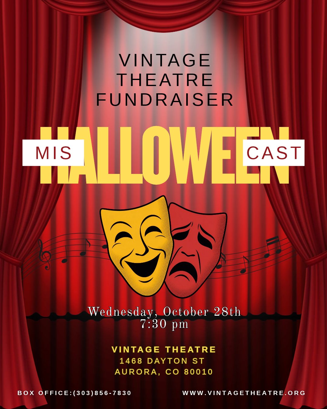 Poster: Halloween Miscast Cabaret