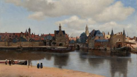 Cartel: Mauritshuis ♥ Thyssen-Bornemisza. Obras maestras de La Haya, Museo Nacional Thyssen-Bornemisza, 9 oct