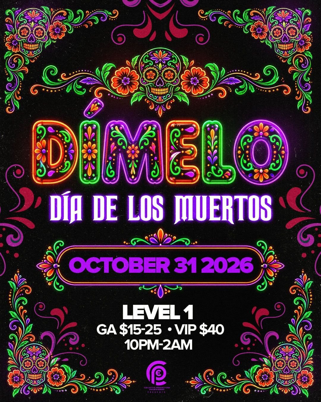 Poster: Dimelo: Dia de los Muertos
